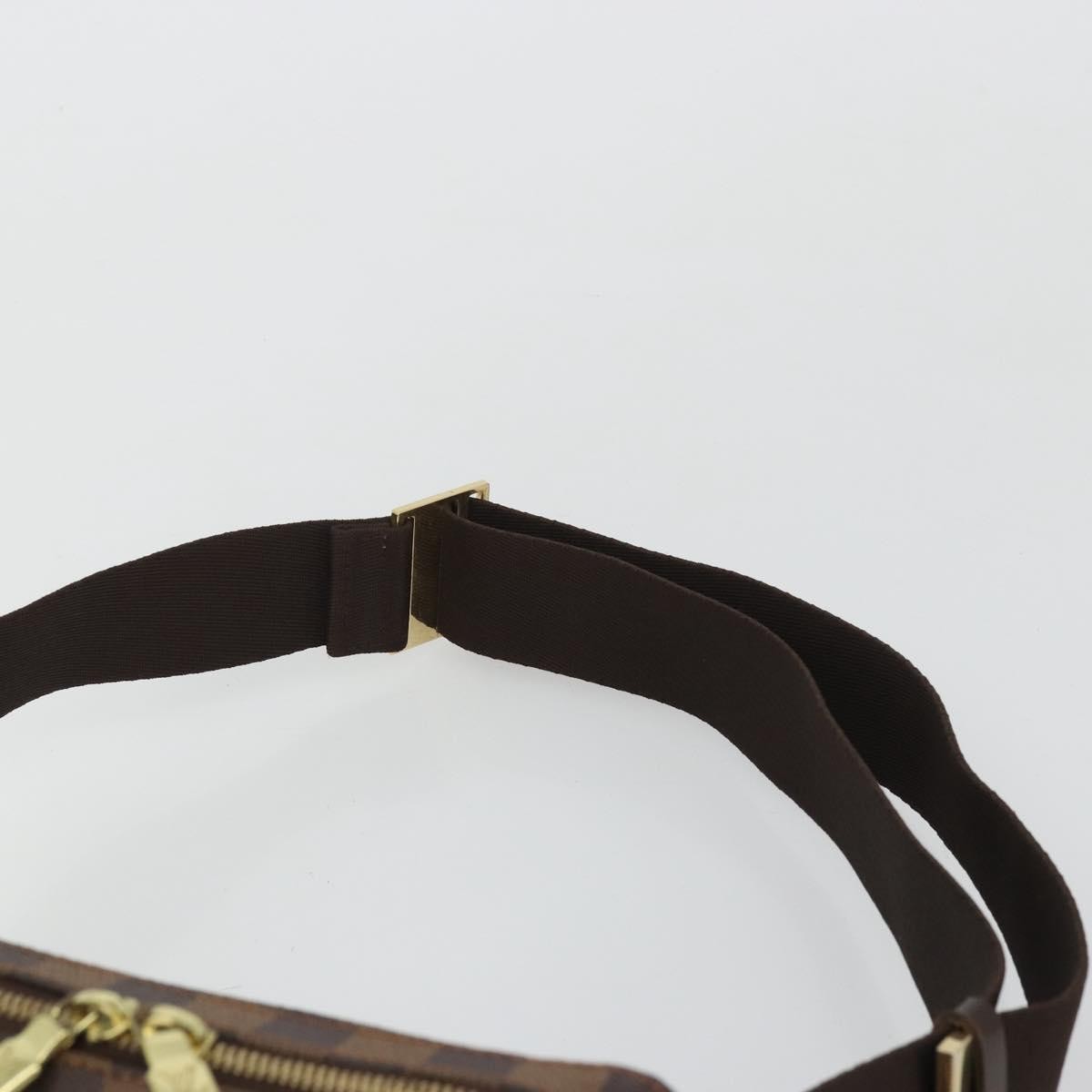 Louis Vuitton Geronimos Waist Bag Damier Brown Canvas Shoulder Bag Bag (Pre-Owned)