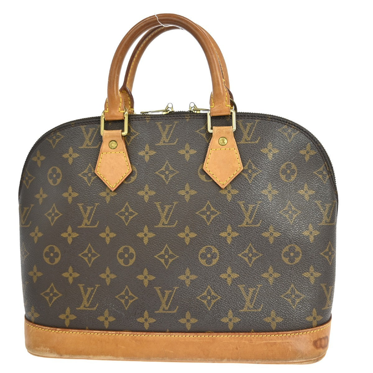 Louis Vuitton Alma Handbag Monogram Canvas Brown Canvas Handbag (Pre-Owned)