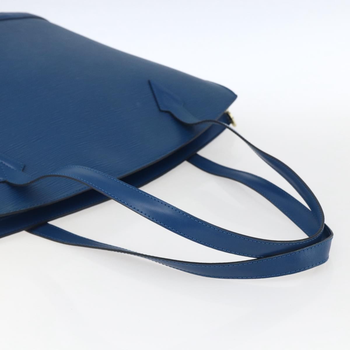 Louis Vuitton Saint Jacques Handbag Epi Leather Blue Leather Shoulder Bag Bag (Pre-Owned)