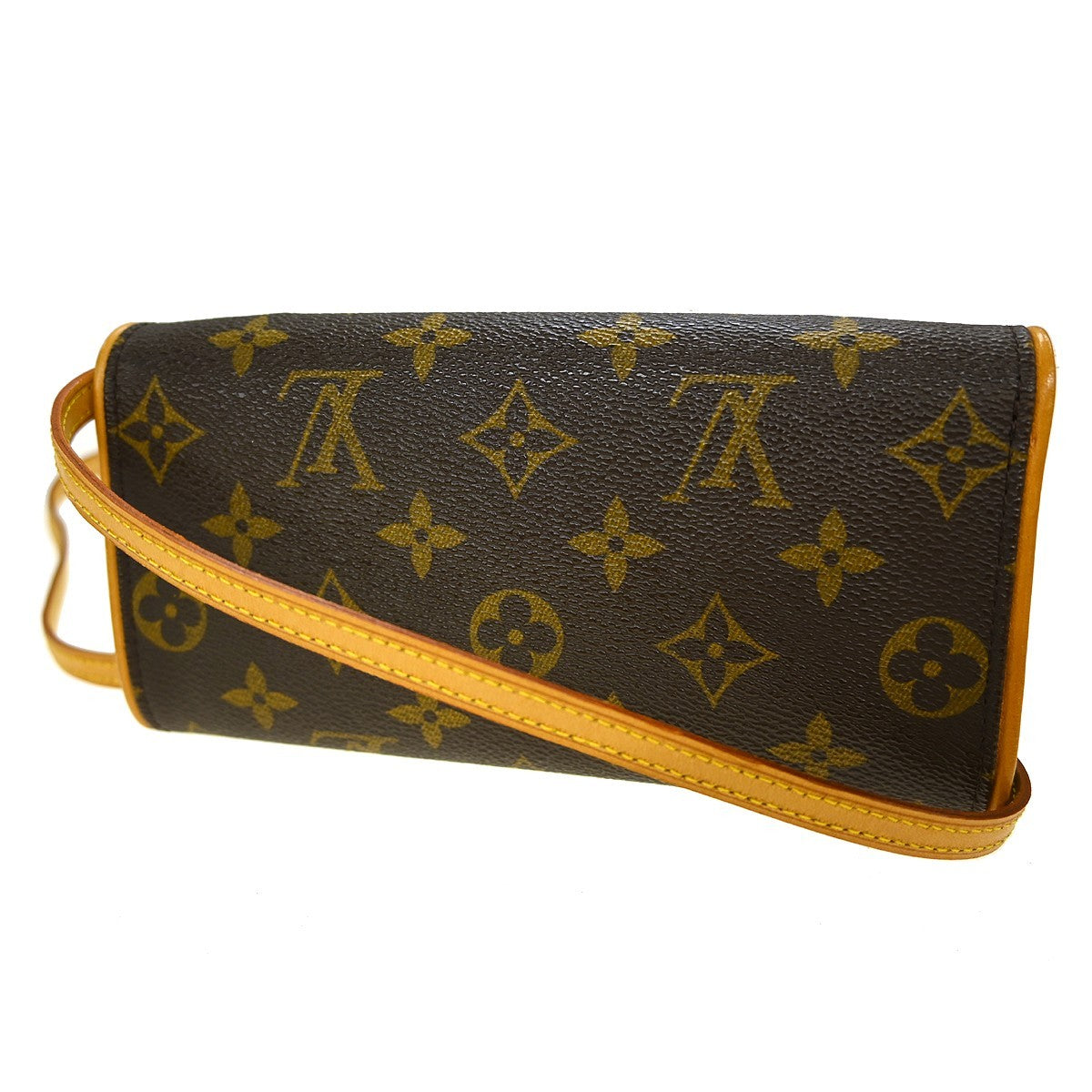 Louis Vuitton Twin Handbag Monogram Canvas Brown Canvas Clutche & Pouche Bag (Pre-Owned)