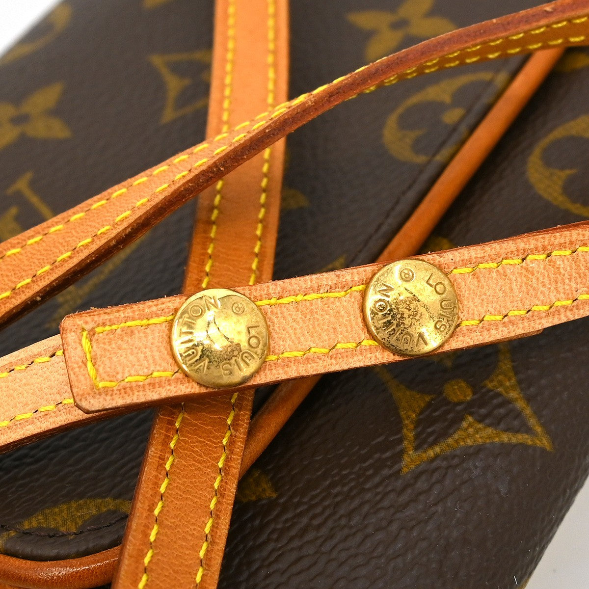 Louis Vuitton Twin Handbag Monogram Canvas Brown Canvas Clutche & Pouche Bag (Pre-Owned)