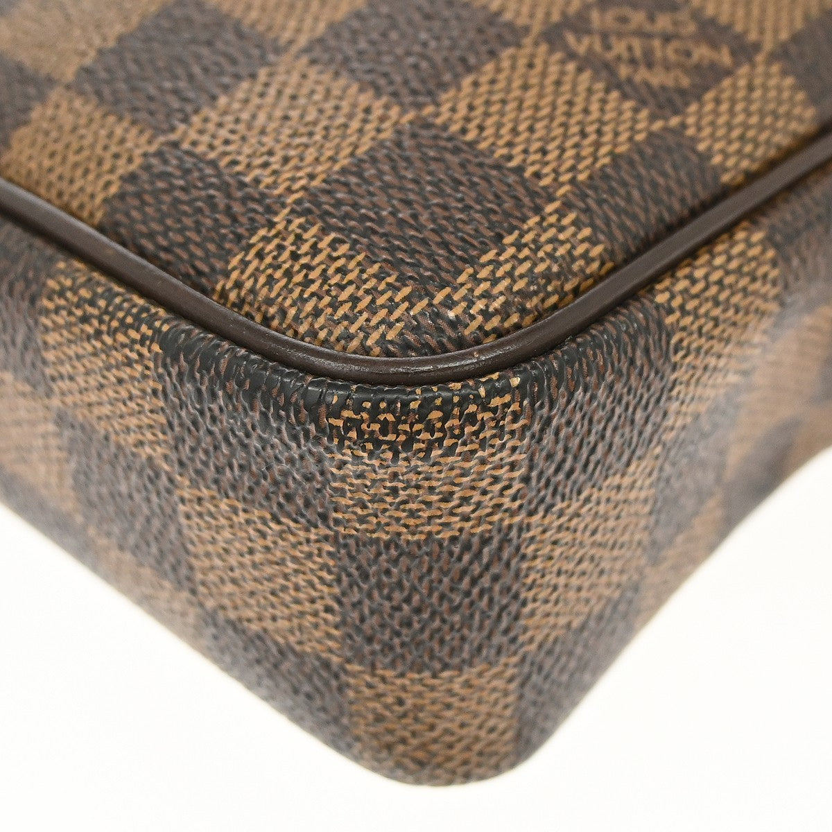 Louis Vuitton Pochette Macao Damier Brown Canvas Clutche & Pouche Bag (Pre-Owned)