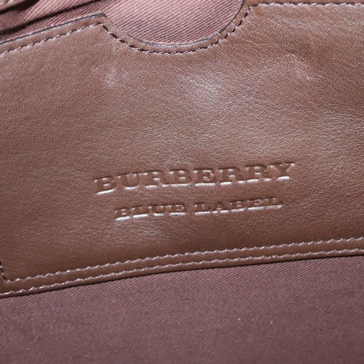 Burberry Blue Label Shoulder Bag Velvet Beige Velvet Shoulder Bag Bag (Pre-Owned)