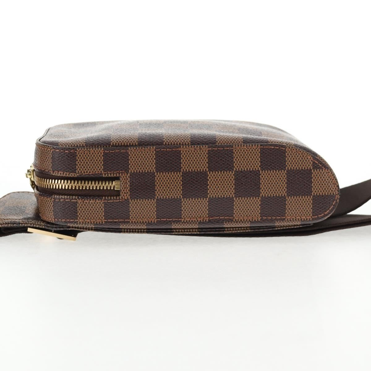 Louis Vuitton Geronimos Waist Bag Damier Brown Canvas Shoulder Bag Bag (Pre-Owned)