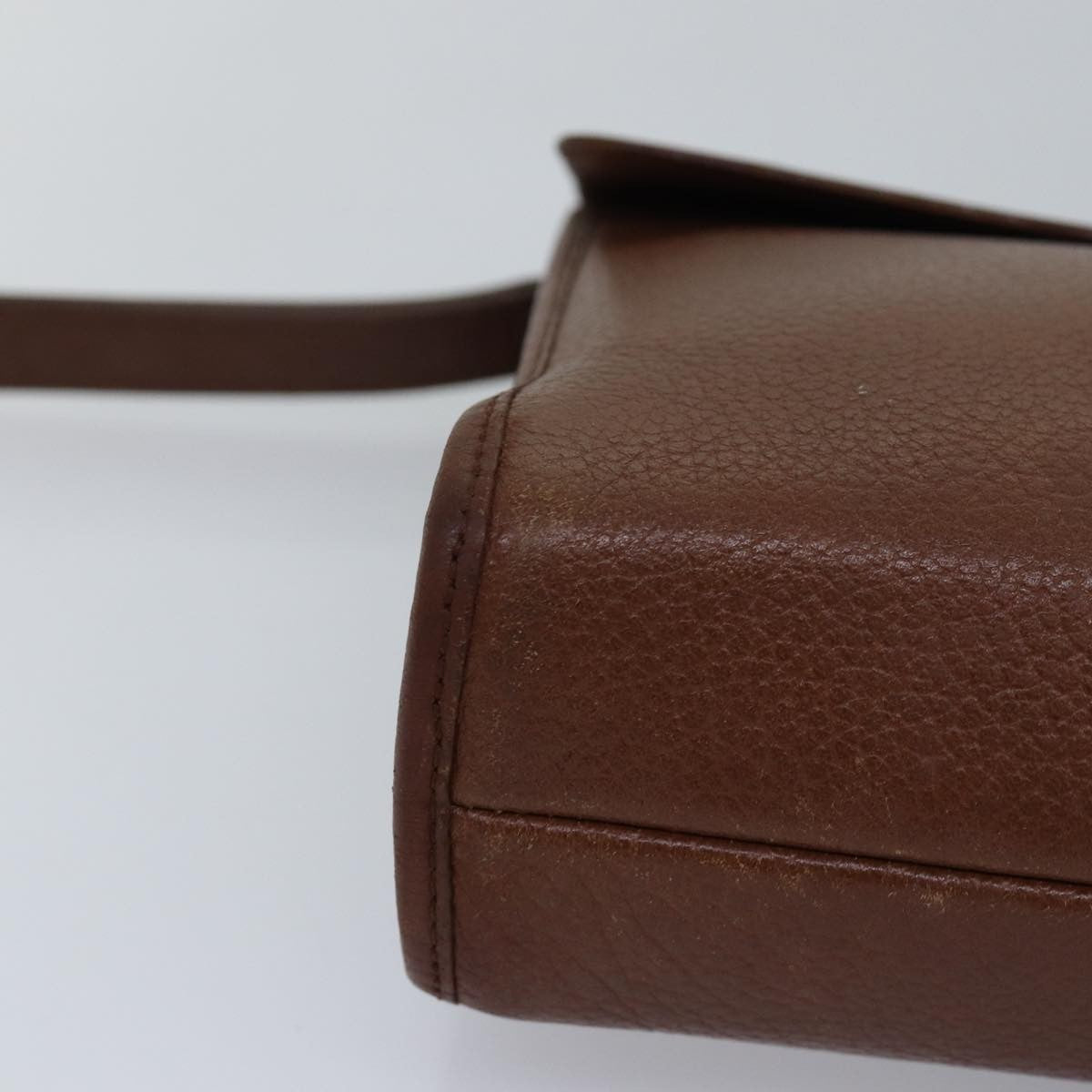 Burberry Vintage Pouch Leather Brown Leather Clutche & Pouche Bag (Pre-Owned)