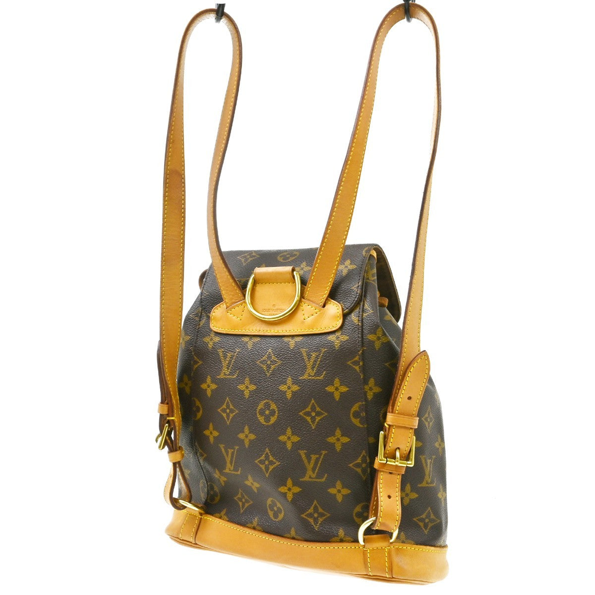 Louis Vuitton Montsouris Backpack Monogram Canvas Brown Canvas Backpack Bag (Pre-Owned)