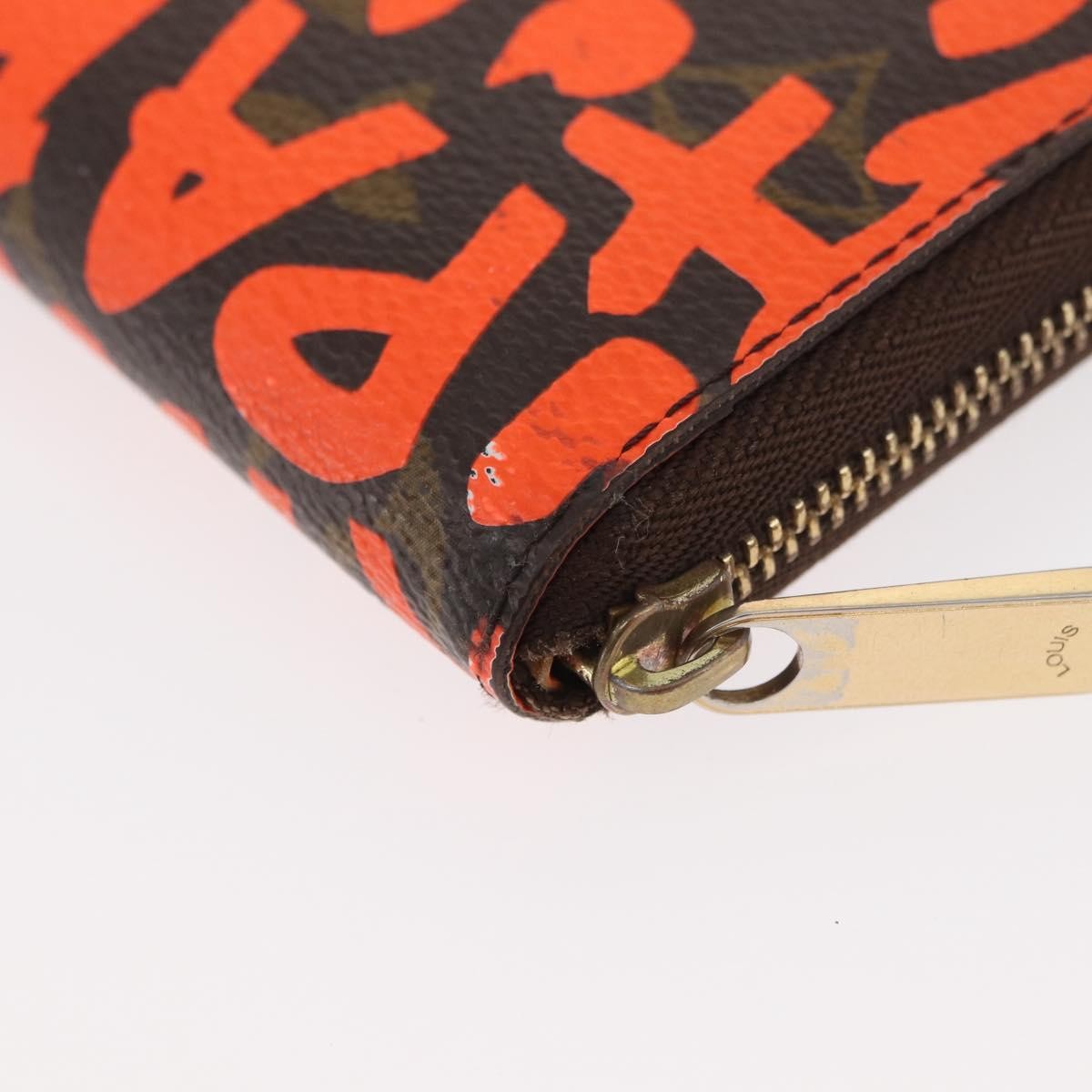 Louis Vuitton Porte-Monnaie Zippy Wallet Monogramme Empreinte Orange Canvas Wallets Accessory (Pre-Owned)