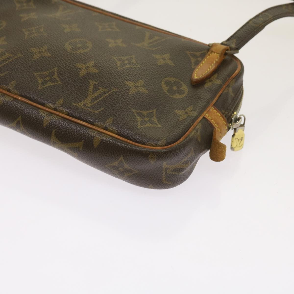 Louis Vuitton Pochette Marly Bandouliere Bag Monogram Canvas Brown Canvas Shoulder Bag Bag (Pre-Owned)