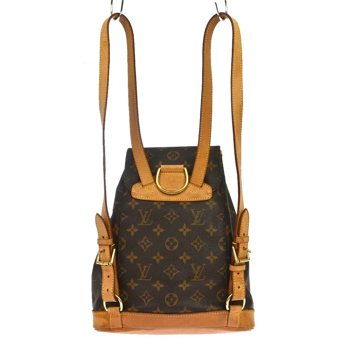 Louis Vuitton Vintage Montsouris Backpack Monogram Canvas Brown Canvas Backpack Bag (Pre-Owned)