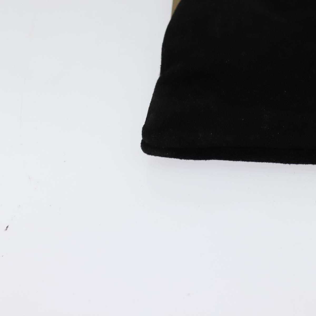 Miu Miu Kisslock Clutch Suede Black Suede Clutche & Pouche Bag (Pre-Owned)