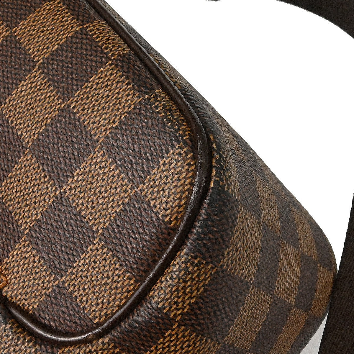 Louis Vuitton Olav Handbag Damier Brown Canvas Shoulder Bag Bag (Pre-Owned)