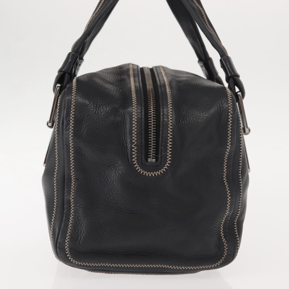Chanel Cc Bowler Quilted Caviar Black Leather Handbag (Pre-Owned)
