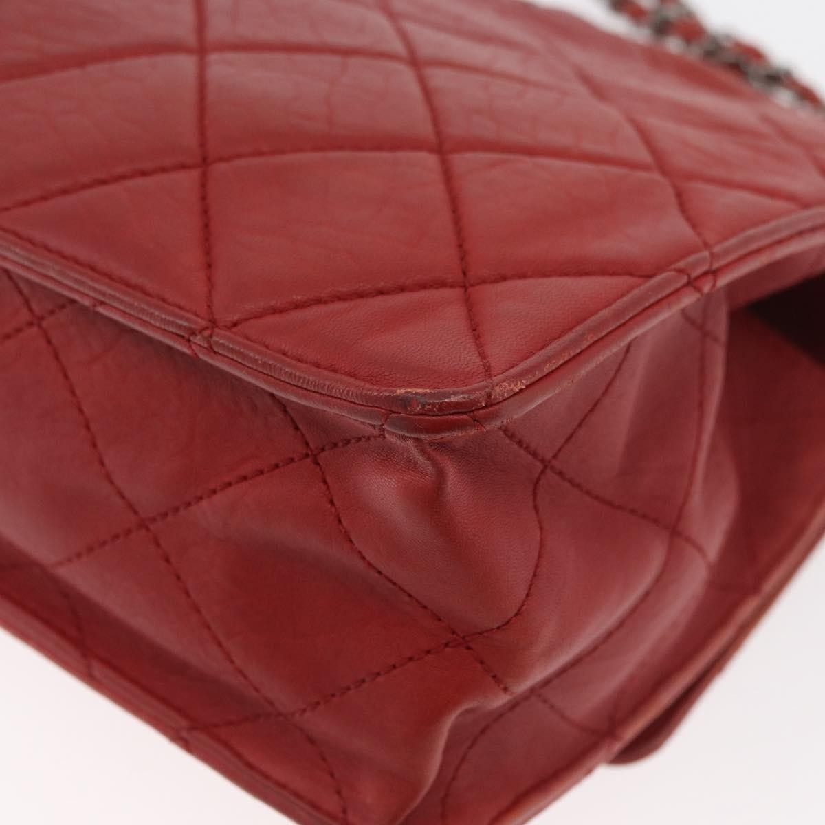Chanel 2.55 Shoulder Bag Leather Red Leather Handbag (Pre-Owned)