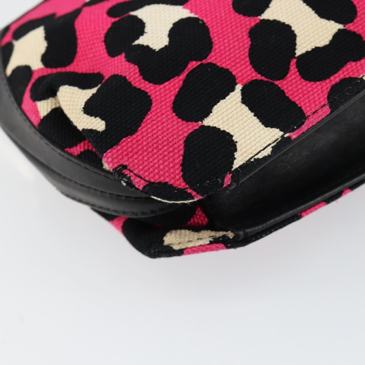 Bottega Veneta Vintage Shoulder Bag Canvas Pink Canvas Shoulder Bag Bag (Pre-Owned)