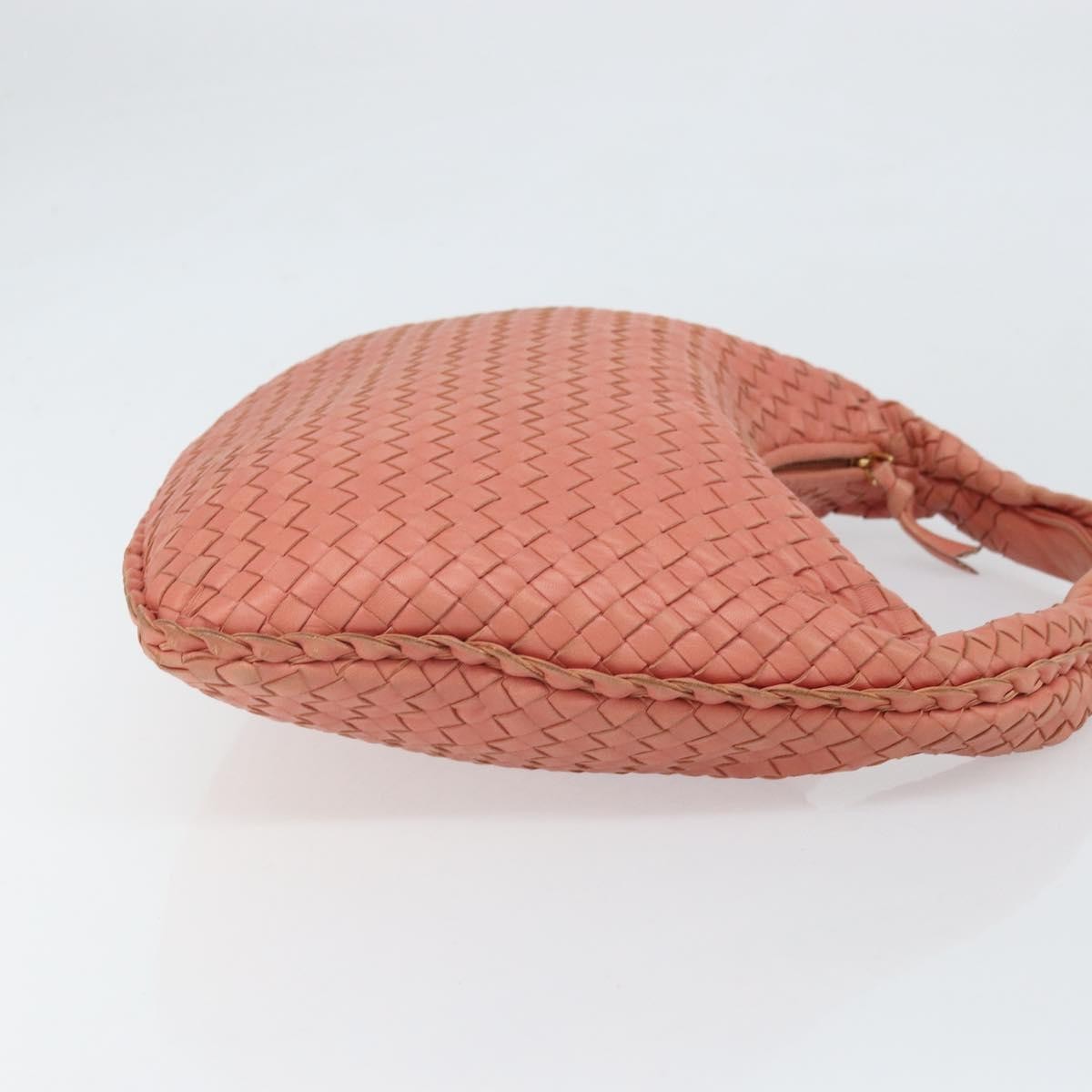 Bottega Veneta Veneta Hobo Intrecciato Nappa Pink Leather Handbag (Pre-Owned)