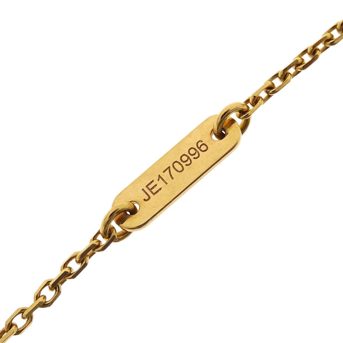 Van Cleef & Arpels Sweet Alhambra Carnelian 18K Yellow Gold Pendant Necklace (Pre-Owned)