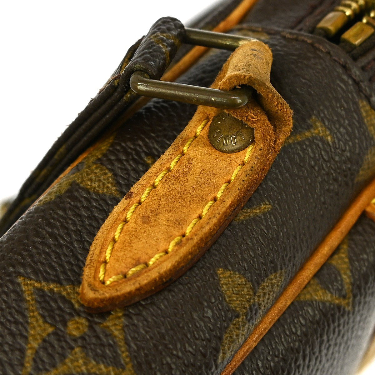 Louis Vuitton Danube Handbag Monogram Canvas Brown Canvas Shoulder Bag Bag (Pre-Owned)