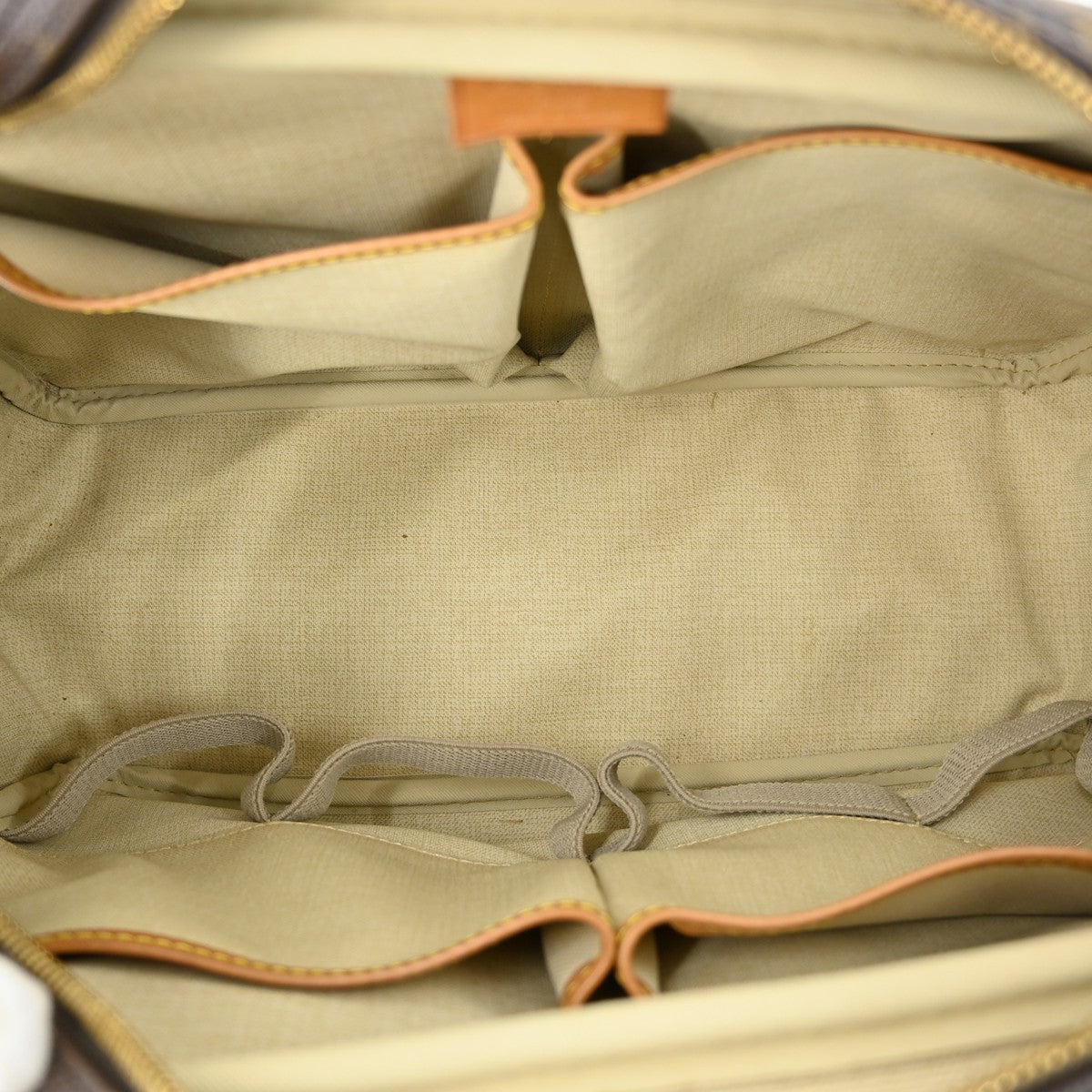 Louis Vuitton Deauville Handbag Monogram Canvas Brown Canvas Handbag (Pre-Owned)