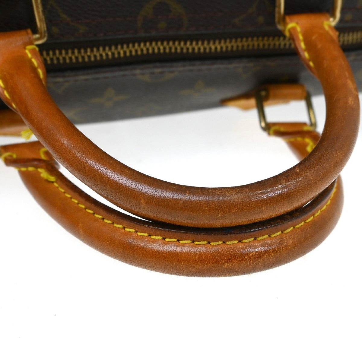 Louis Vuitton Speedy Handbag Monogram Canvas Brown Canvas Handbag (Pre-Owned)