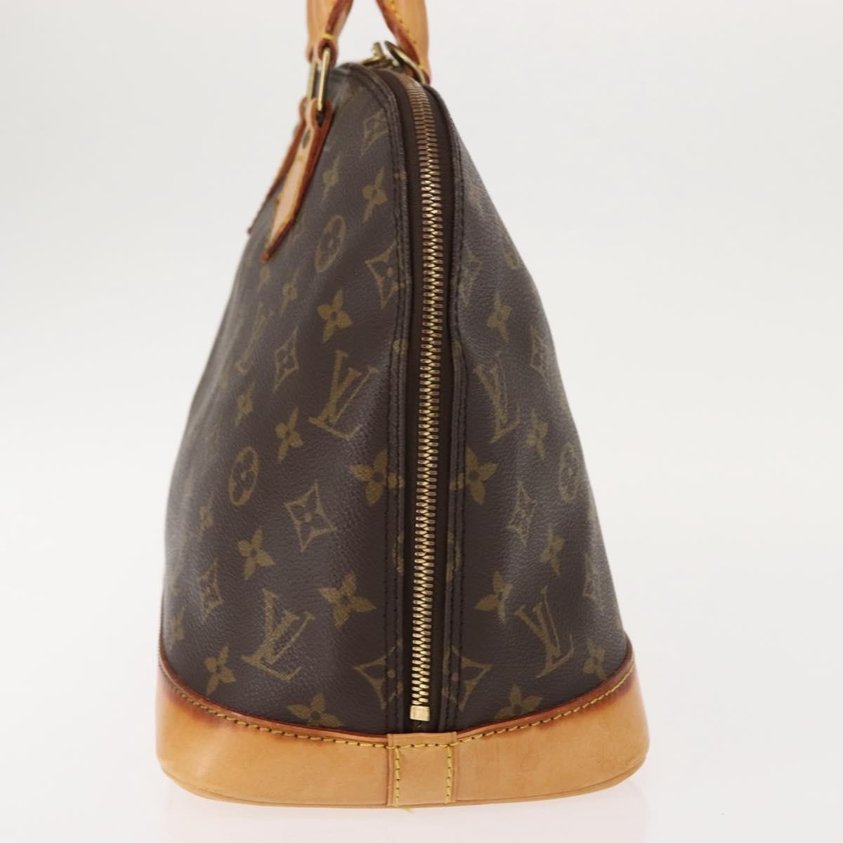 Louis Vuitton Alma Handbag Monogram Canvas Brown Canvas Handbag (Pre-Owned)