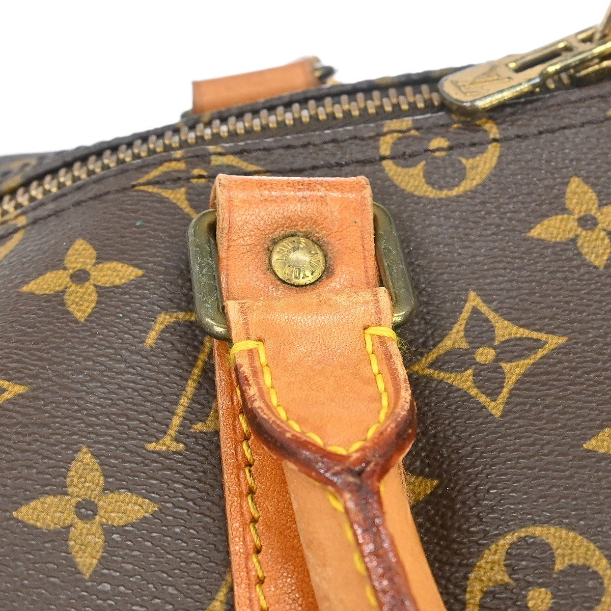 Louis Vuitton Keepall Bag Monogram Canvas Brown Canvas Travel Bag Bag (Pre-Owned)