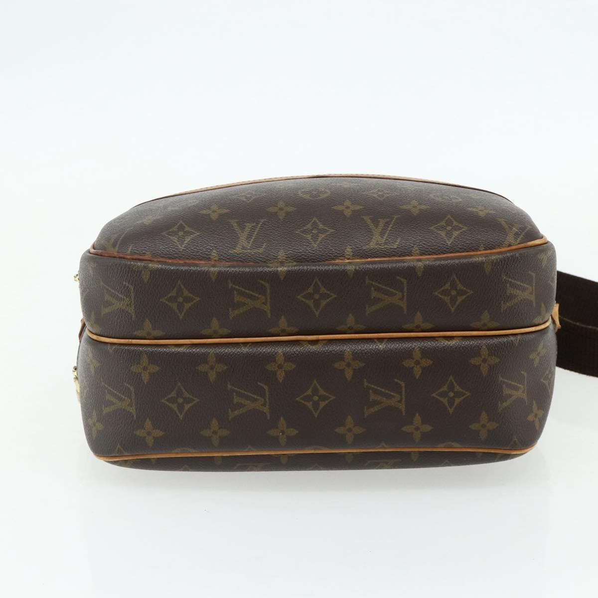 Louis Vuitton Reporter Bag Monogram Canvas Brown Canvas Shoulder Bag Bag (Pre-Owned)