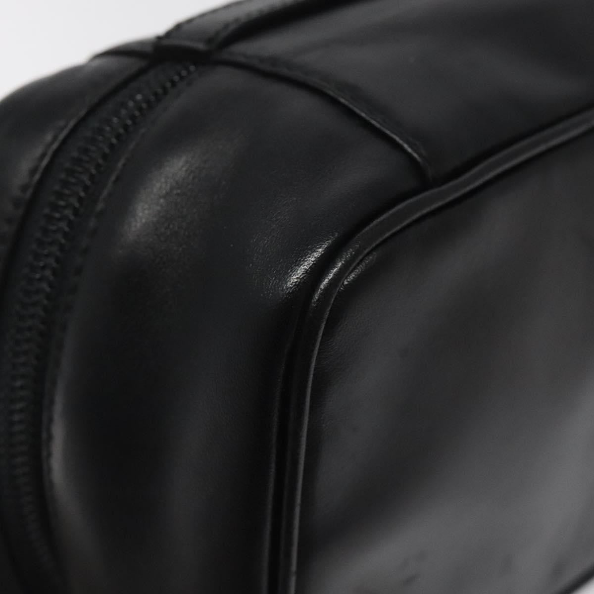 Salvatore Ferragamo Vala Clutch Bag Leather Black Leather Clutche & Pouche Bag (Pre-Owned)
