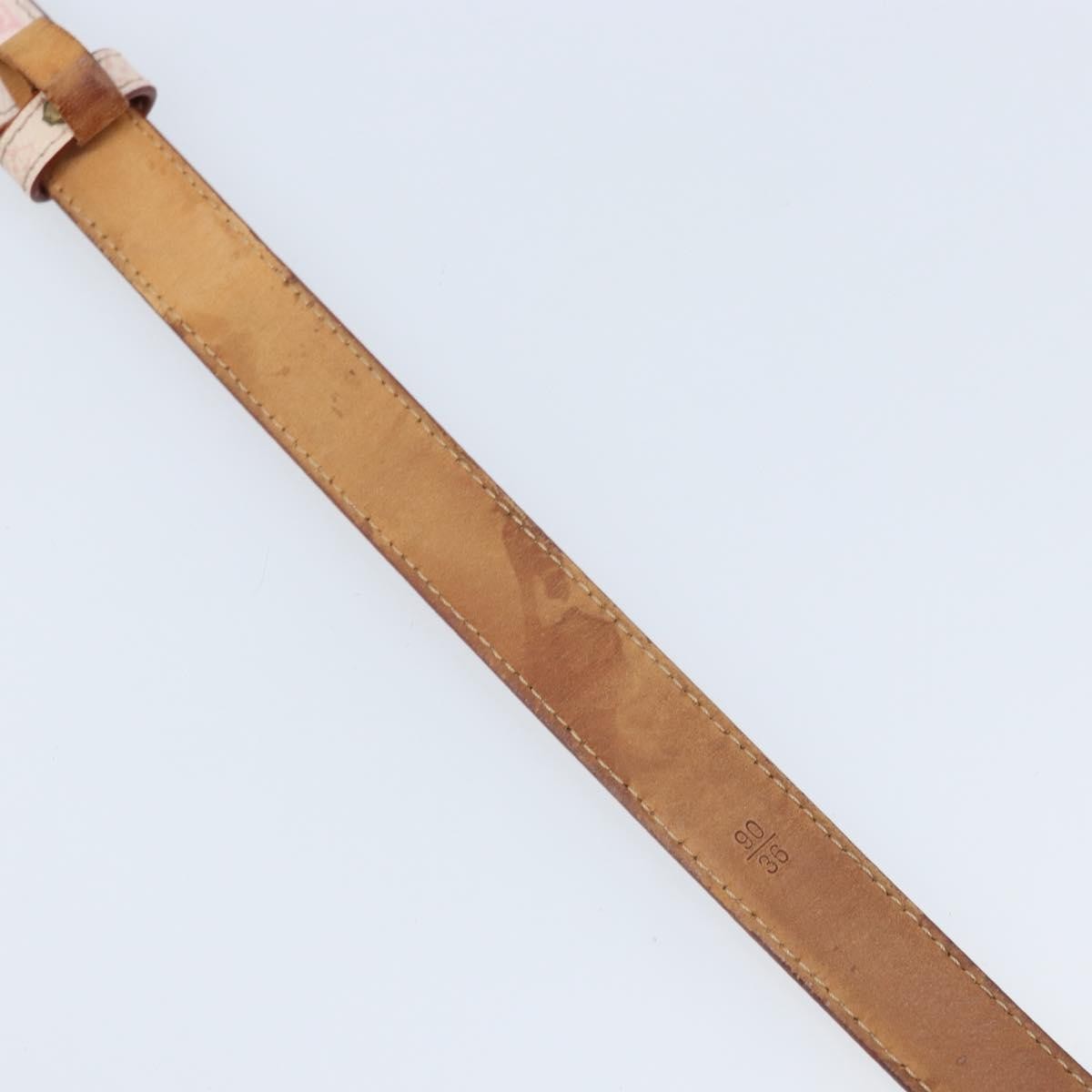 Louis Vuitton Signature Chain Belt Monogram Eclipse Canvas Pink Canvas Belts Accessory (Pre-Owned)