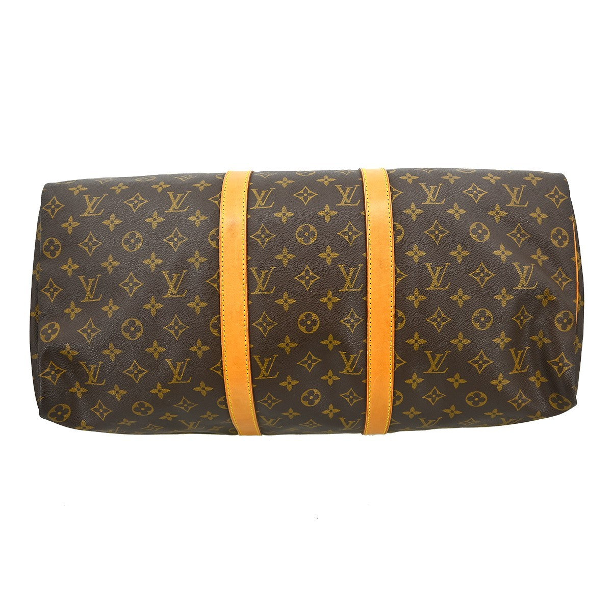Louis Vuitton Keepall Bag Monogram Canvas Brown Canvas Travel Bag Bag (Pre-Owned)