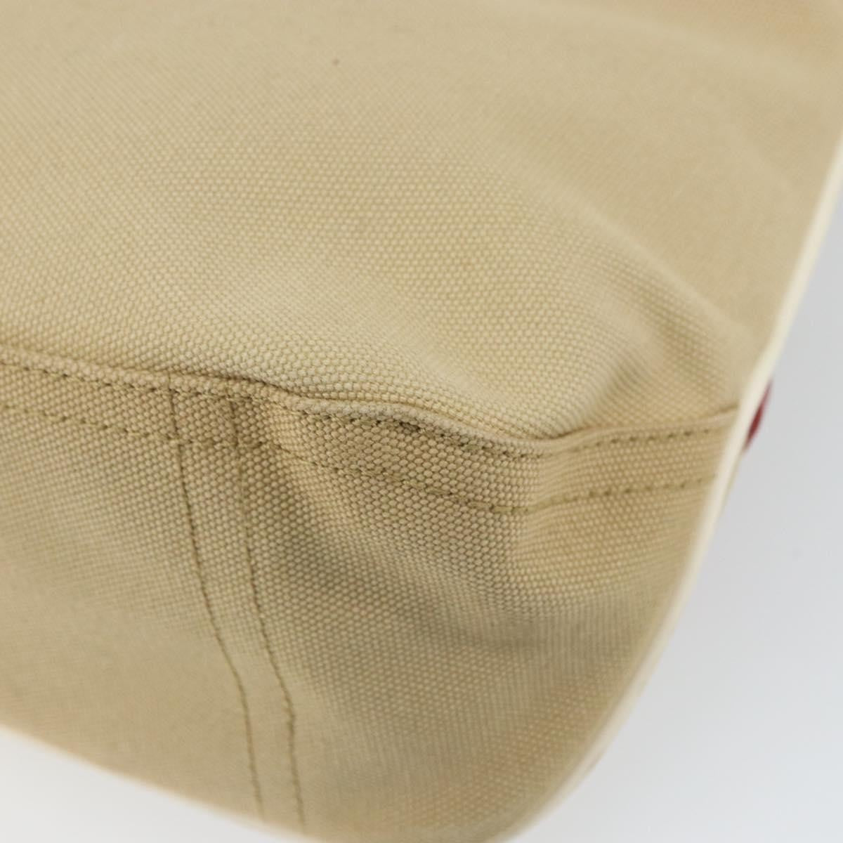 Prada Sport Handbag Canvas Beige Canvas Shoulder Bag Bag (Pre-Owned)