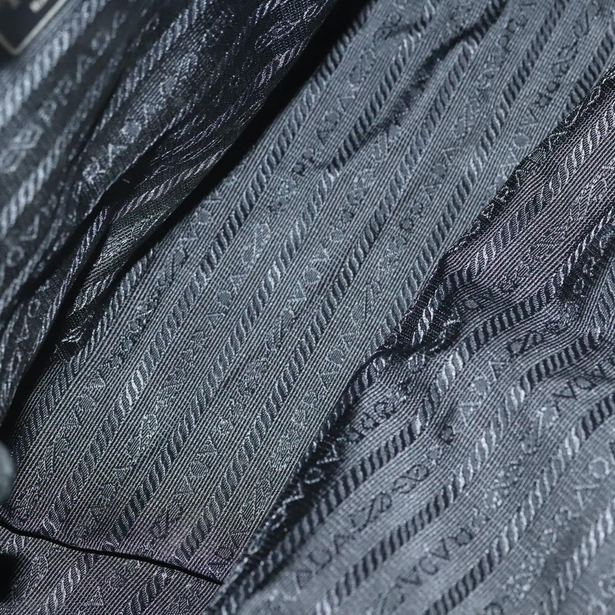 Prada Vintage Tote Tessuto Black Nylon Tote Bag Bag (Pre-Owned)