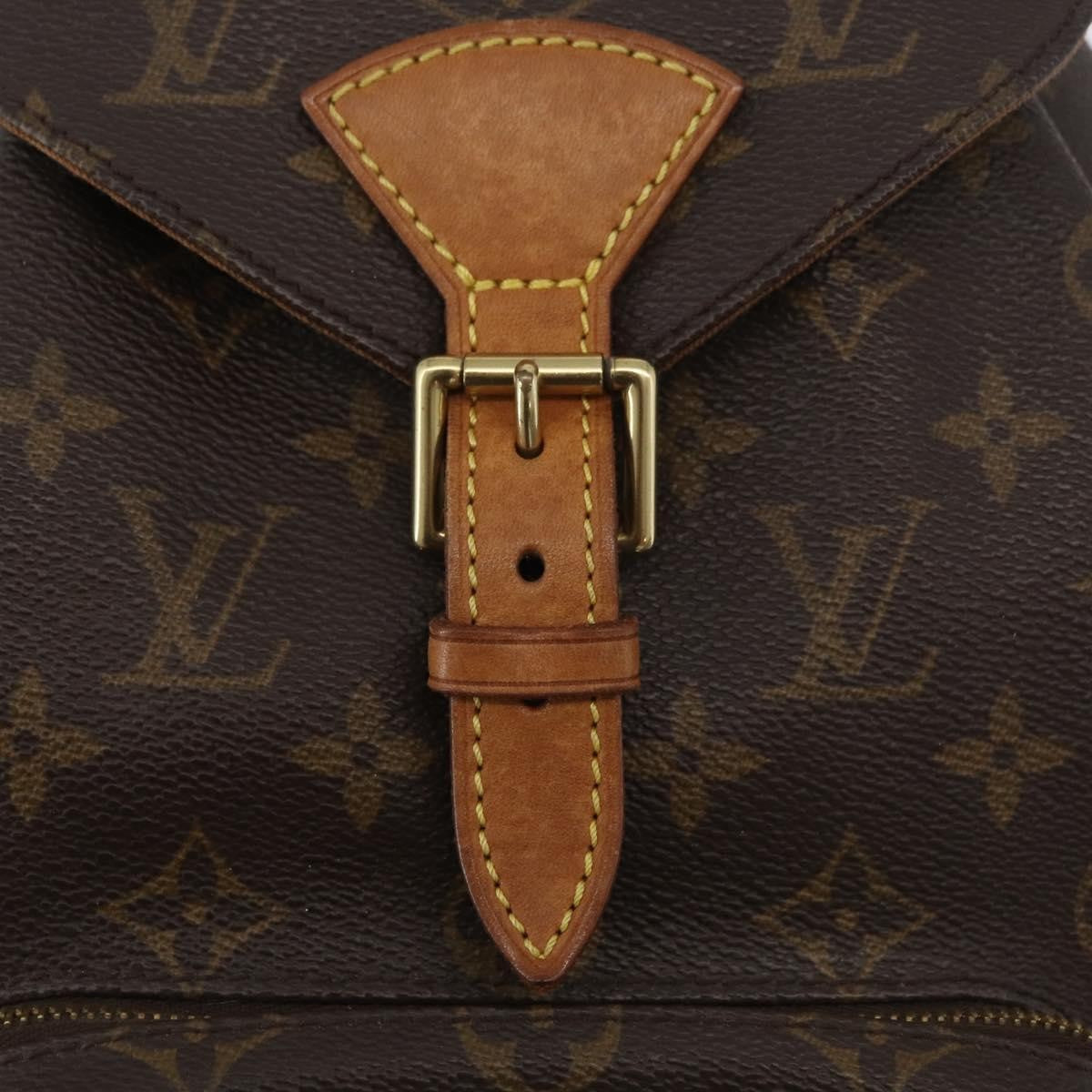 Louis Vuitton Vintage Montsouris Backpack Monogram Canvas Brown Canvas Backpack Bag (Pre-Owned)