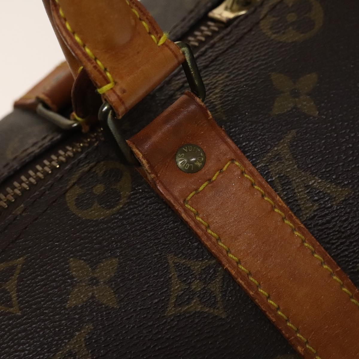 Louis Vuitton Keepall Bag Monogram Canvas Brown Canvas Travel Bag Bag (Pre-Owned)