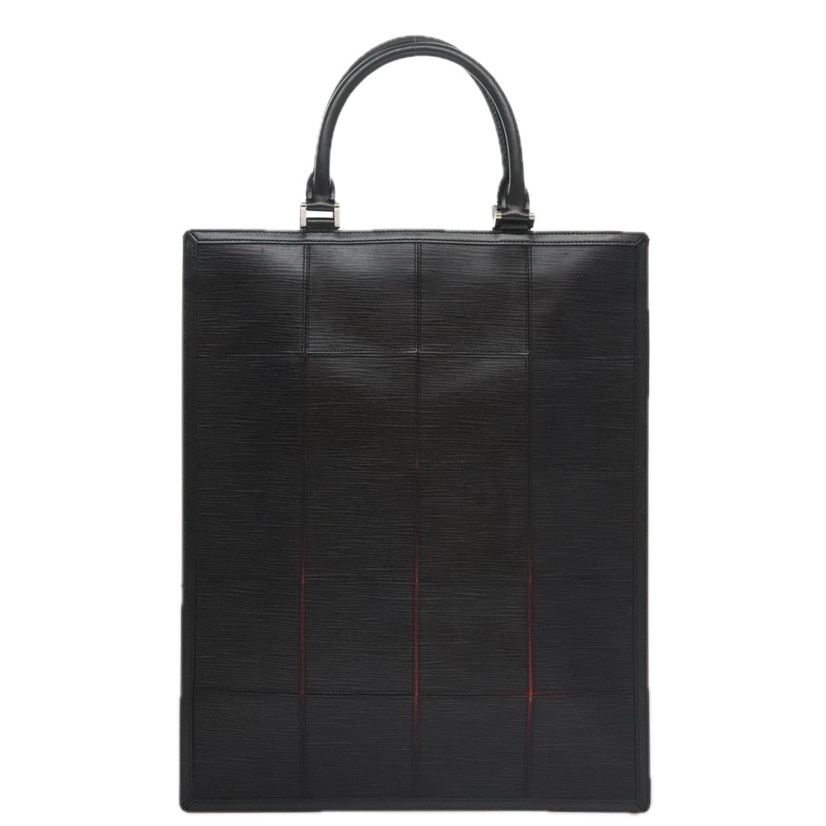 Louis Vuitton Epi Stretch Silver Fizz Handbag Epi Stretch Black Leather Handbag (Pre-Owned)