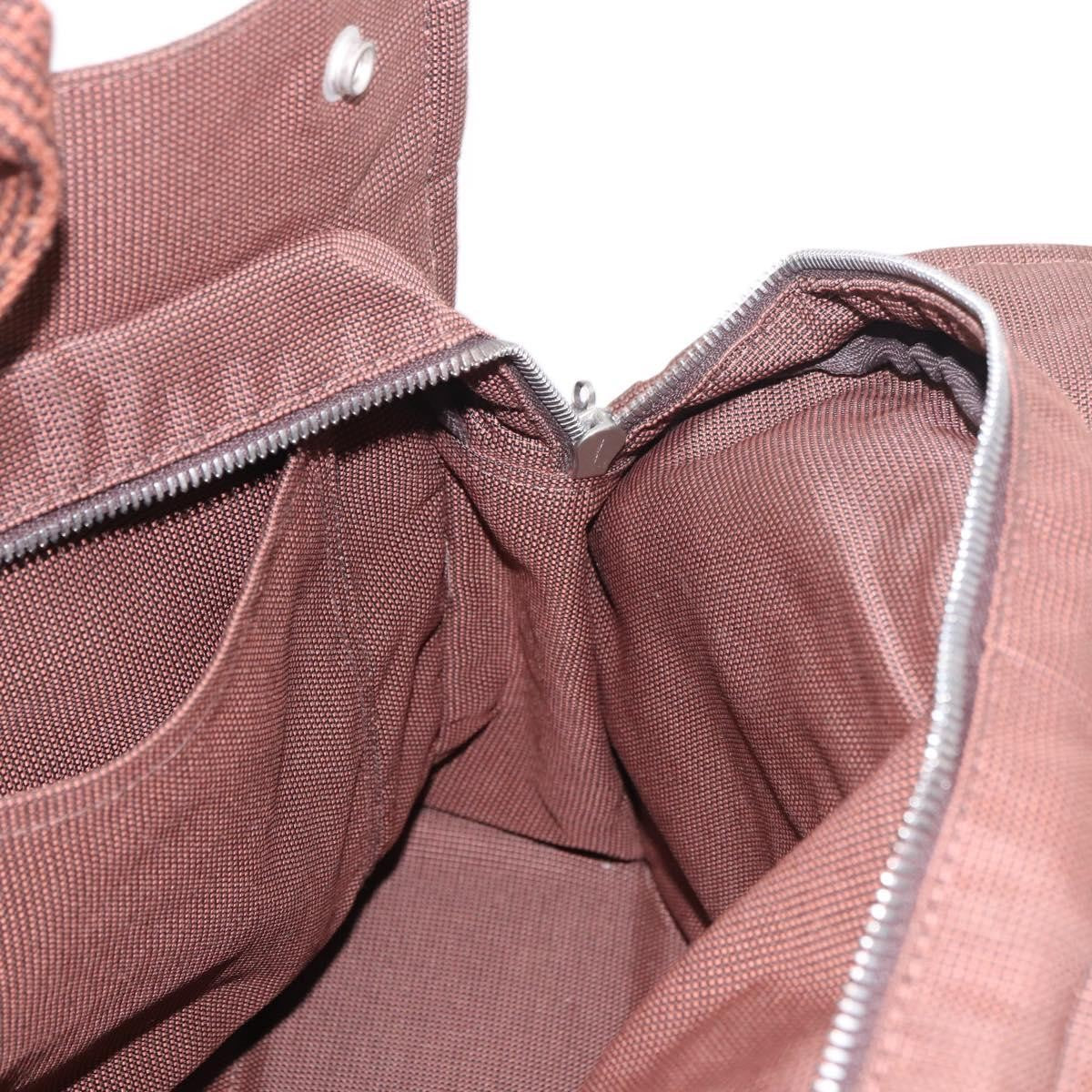 Hermes Fourre Tout Tote Canvas Brown Canvas Tote Bag Bag (Pre-Owned)