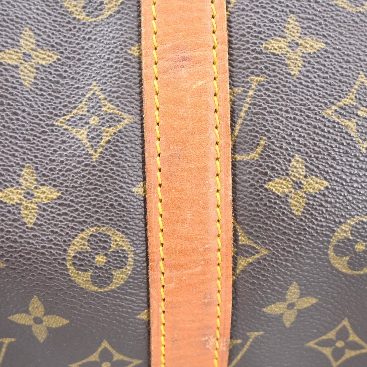 Louis Vuitton Keepall Bag Monogram Canvas Brown Canvas Travel Bag Bag (Pre-Owned)