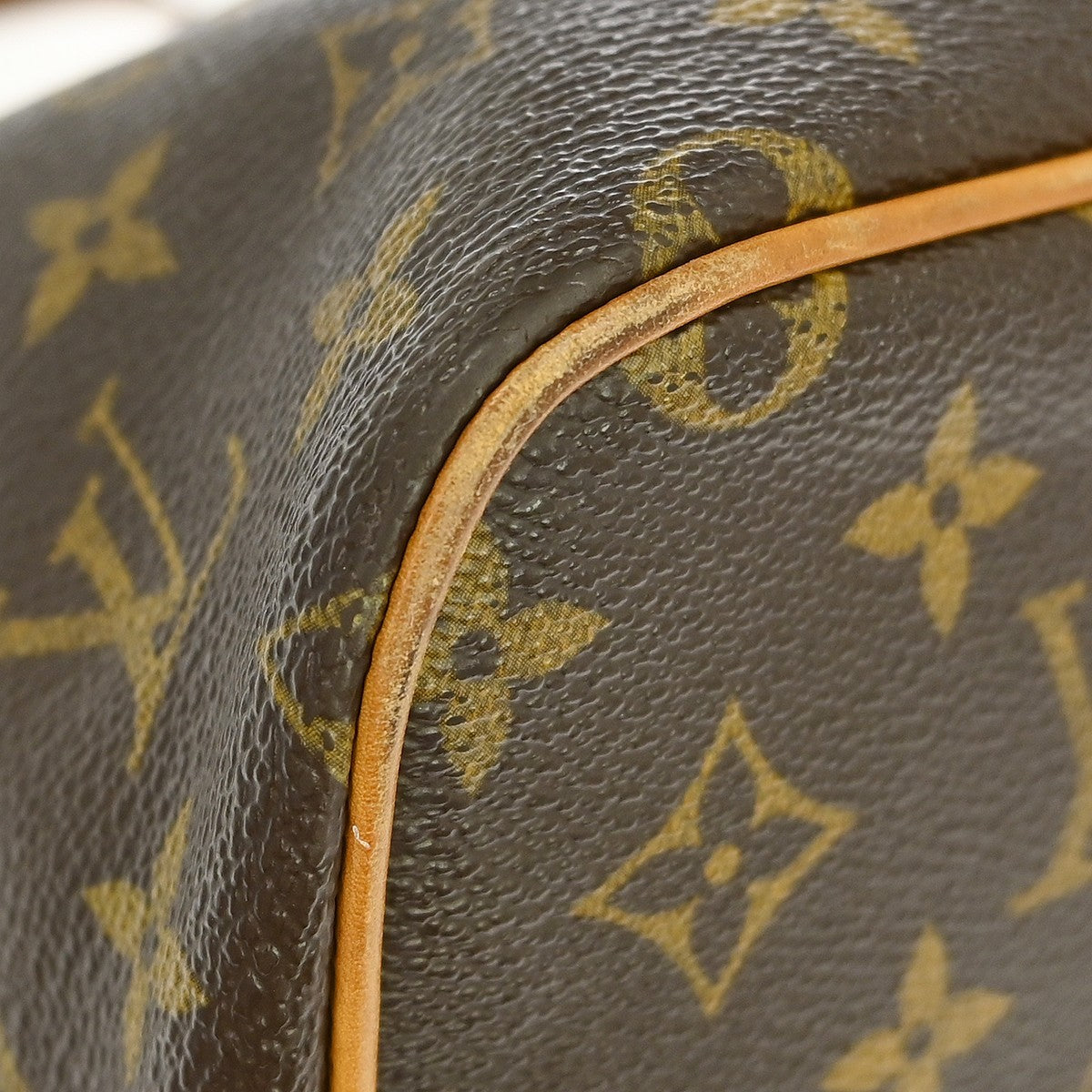 Louis Vuitton Palermo Handbag Monogram Canvas Brown Canvas Tote Bag Bag (Pre-Owned)