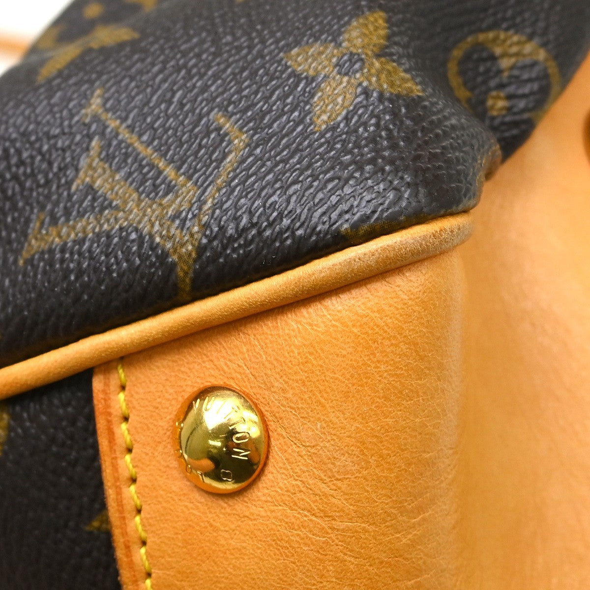 Louis Vuitton Boetie Handbag Monogram Canvas Brown Canvas Shoulder Bag Bag (Pre-Owned)