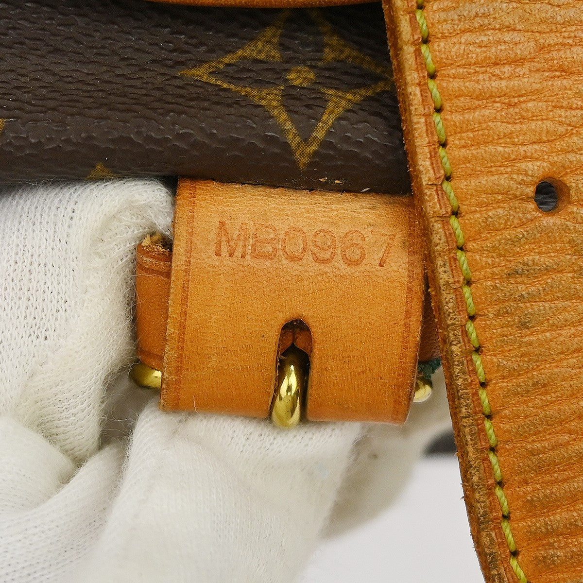 Louis Vuitton Saumur Handbag Monogram Canvas Brown Canvas Shoulder Bag Bag (Pre-Owned)