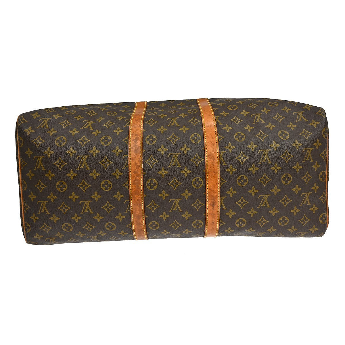 Louis Vuitton Keepall Bag Monogram Canvas Brown Canvas Travel Bag Bag (Pre-Owned)