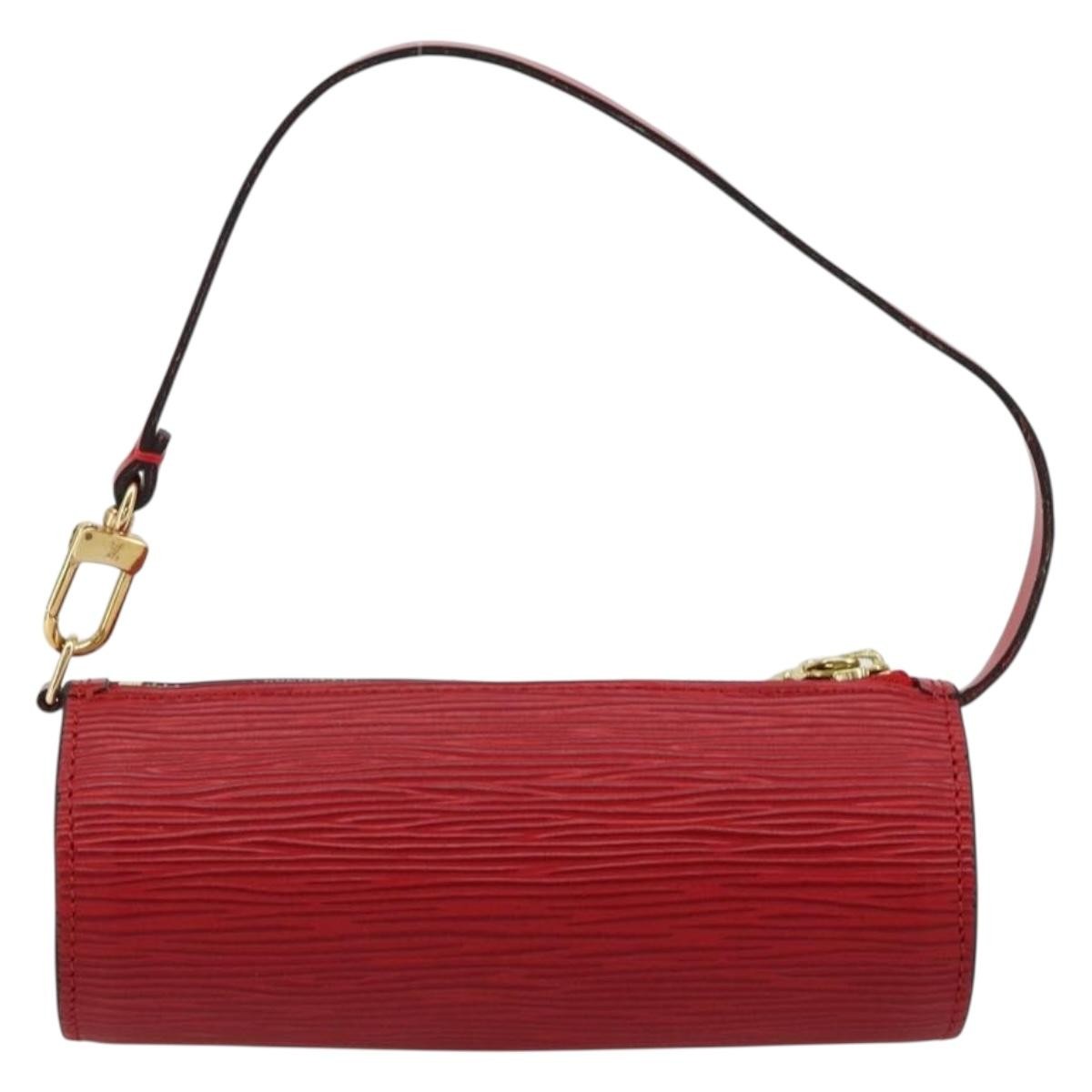 Louis Vuitton Soufflot Pochette Epi Leather Red Leather Clutche & Pouche Bag (Pre-Owned)