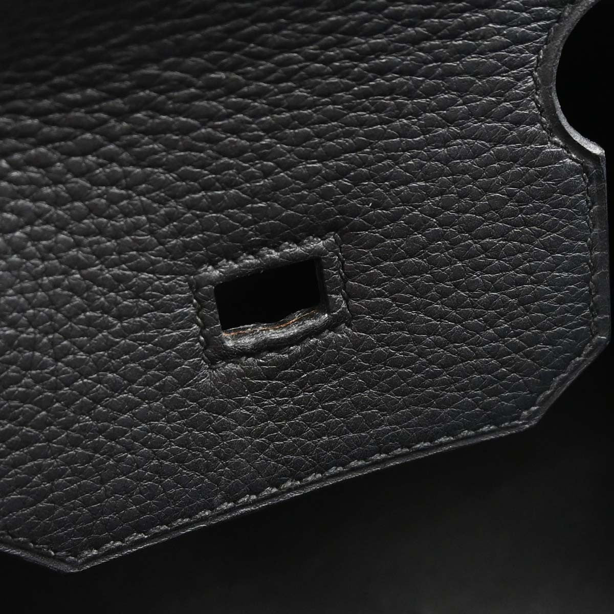 Hermes Birkin Handbag Black Togo With Palladium Hardware Black Leather Handbag (Pre-Owned)