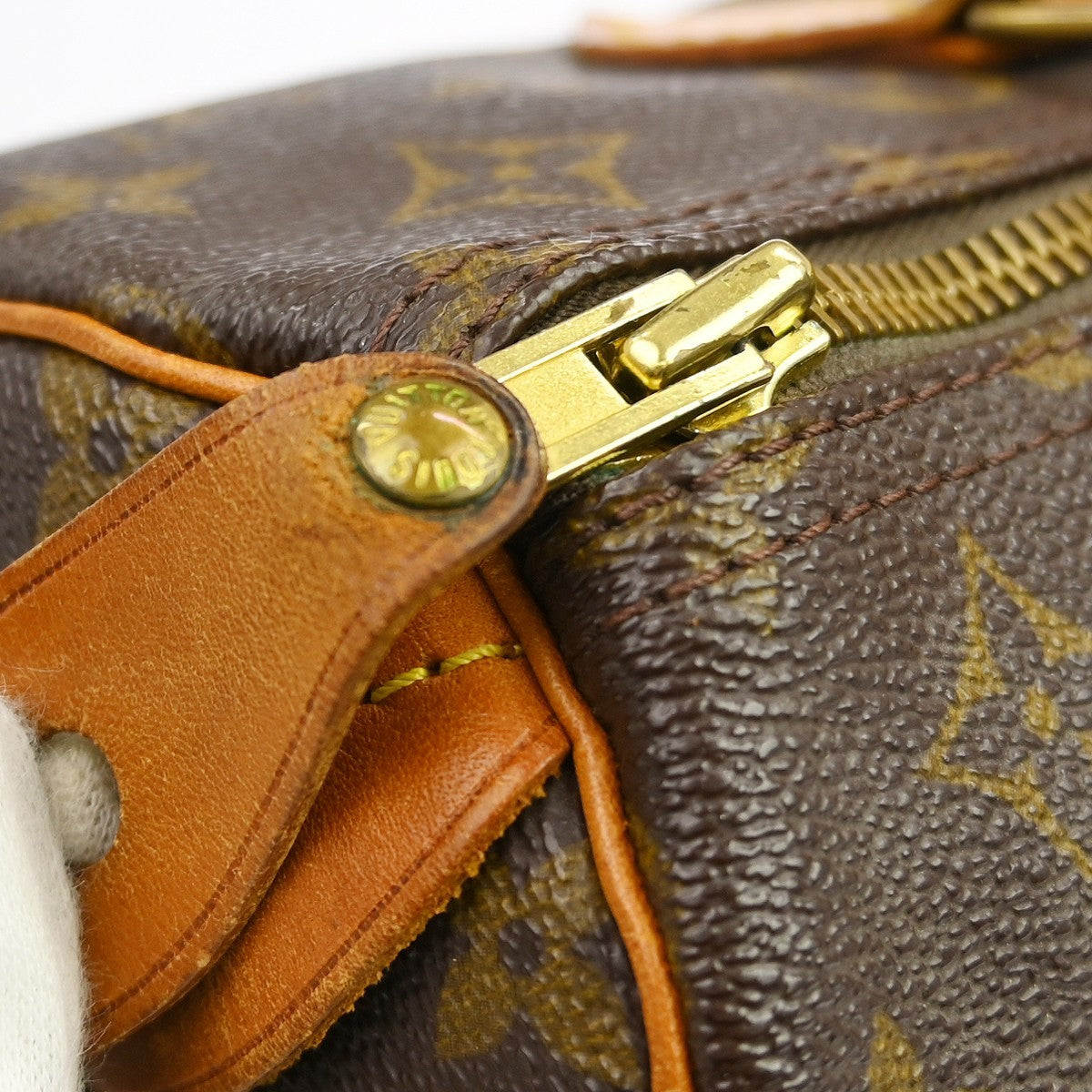 Louis Vuitton Speedy Handbag Monogram Canvas Brown Canvas Handbag (Pre-Owned)