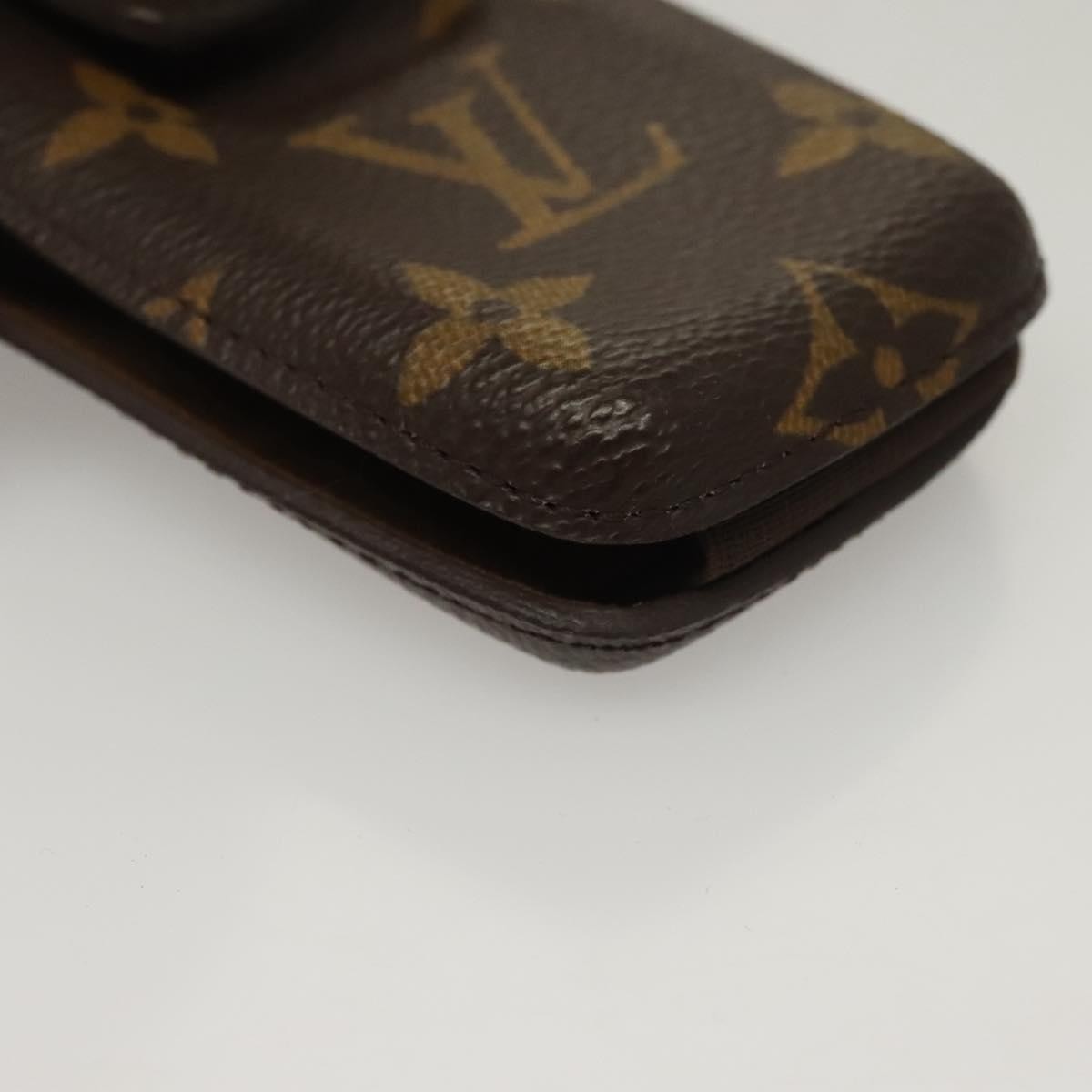 Louis Vuitton Etui Phone Case Monogram Canvas Brown Canvas Bag (Pre-Owned)