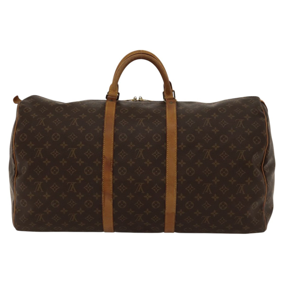 Louis Vuitton Keepall Bag Monogram Canvas Brown Canvas Travel Bag Bag (Pre-Owned)