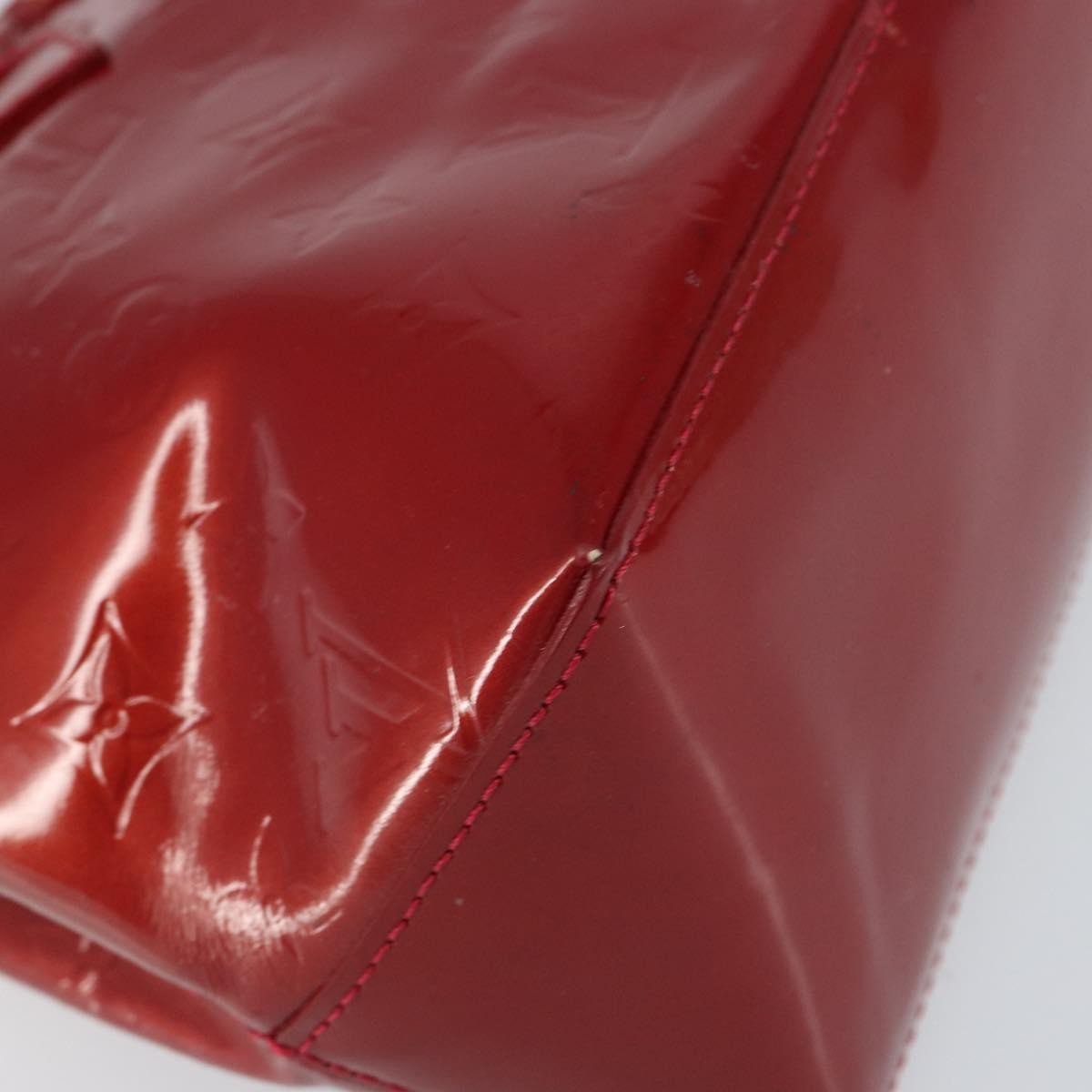 Louis Vuitton Wilshire Handbag Monogram Vernis Red Patent_Leather Handbag (Pre-Owned)