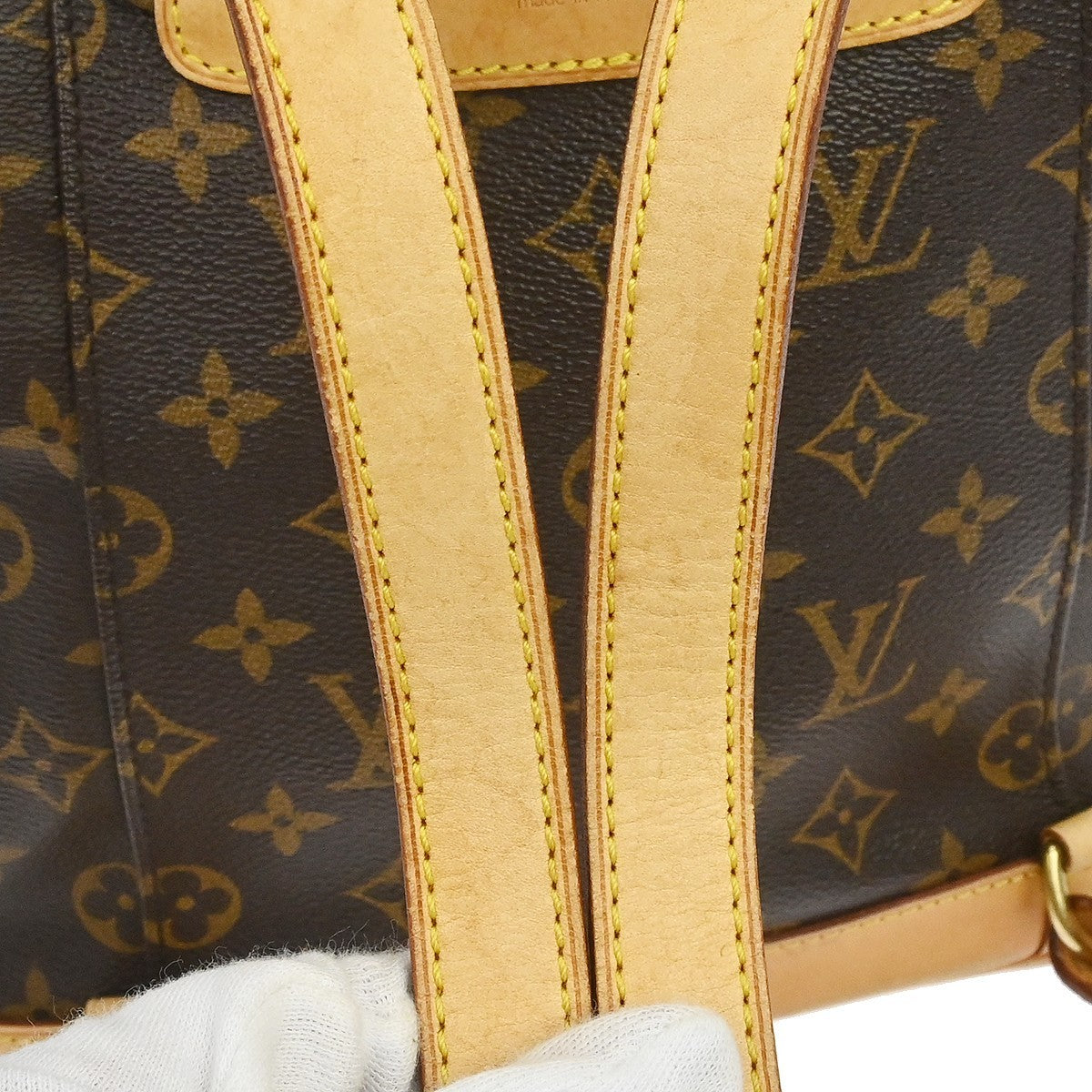 Louis Vuitton Vintage Montsouris Backpack Monogram Canvas Brown Canvas Backpack Bag (Pre-Owned)