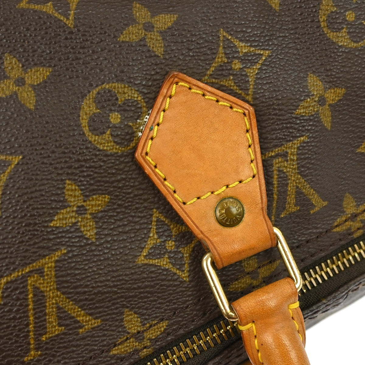 Louis Vuitton Speedy Handbag Monogram Canvas Brown Canvas Handbag (Pre-Owned)