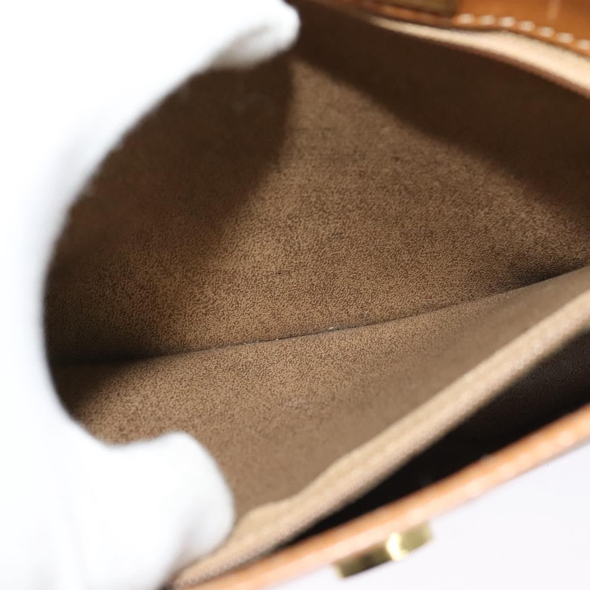 Christian Dior Vintage Honeycomb Shoulder Bag Canvas And Leather Beige Canvas Bag (Pre-Owned)