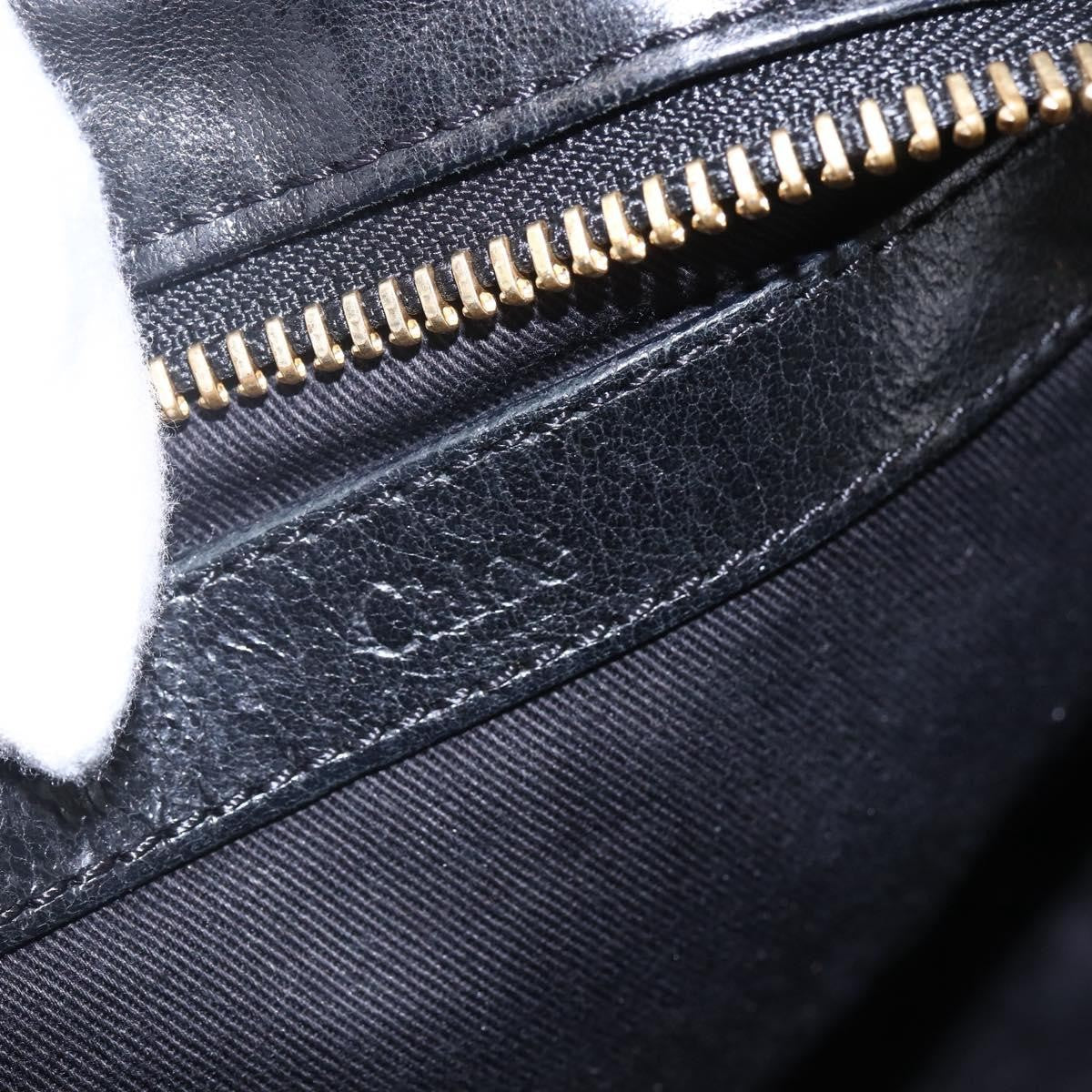 Chloe Ethel Handbag Leather Black Leather Handbag (Pre-Owned)